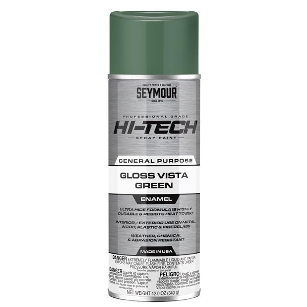 SEYMOUR® HI-TECH Spray Enamels - Gloss Vista Green, 12 oz